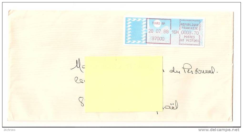 MOG Vignette D´ Affranchissement: Tours 28 Juillet 1988 - 1988 « Comète »