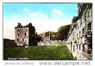 PCd.--EDZELL CASTLE--Angus--SCOTLAND  Post Used - Angus