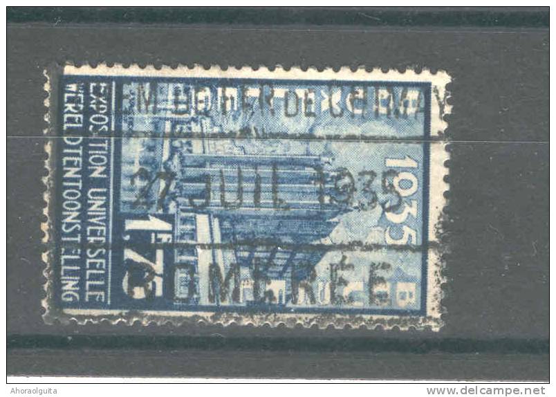 Cachet De Gare Encadré ROMEREE 1935 Ligne Privée Chemin De Fer De CHIMAY S/ TP Expo BXL 1935   --  8/655 - Nord Belge