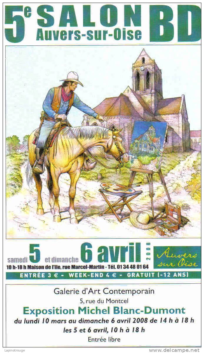 Programme BLANC DUMONT Festival BD Auvers Sur Oise 2008 (Blueberry - Andere & Zonder Classificatie