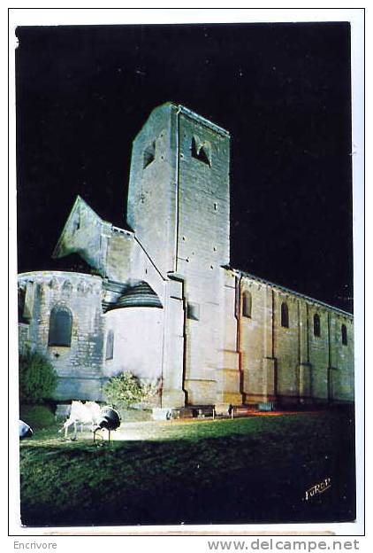 CPM MONT SAINT MARTIN Illumination Eglise Romane - Mont Saint Martin