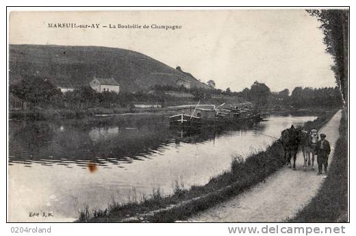 Mareuil Sur Ay - La Bouteille De Champagne - Mareuil Sur Lay Dissais