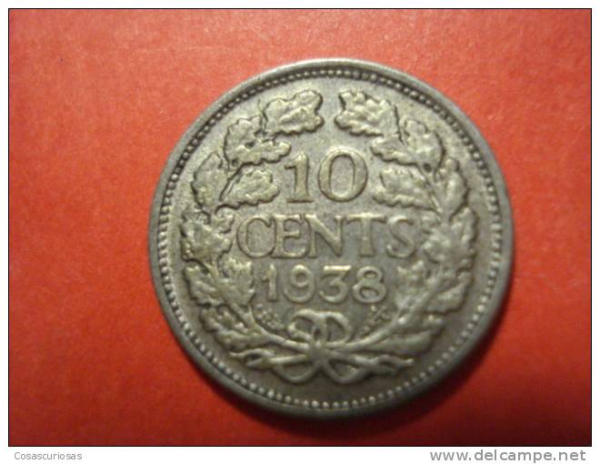 9252  NETHERLANDS HOLANDA HOLLAND   10 CENTS   SILVER COIN     AÑO / YEAR  188? FAIR - 1849-1890 : Willem III