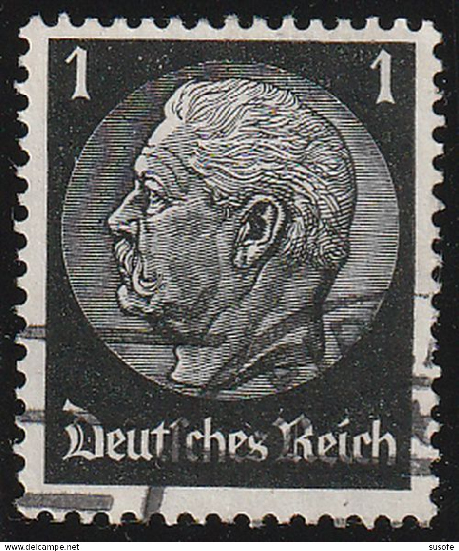 Alemania Reich 1934 Scott 415 Sello º 85 Cumpleaños De Von Hindenburg (1847-1934) Michel 512X Yvert 483 Germany Stamps - Usados
