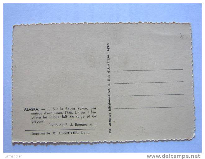 CPA - ALASKA - Yukon Esquimau Iglou - Otros & Sin Clasificación