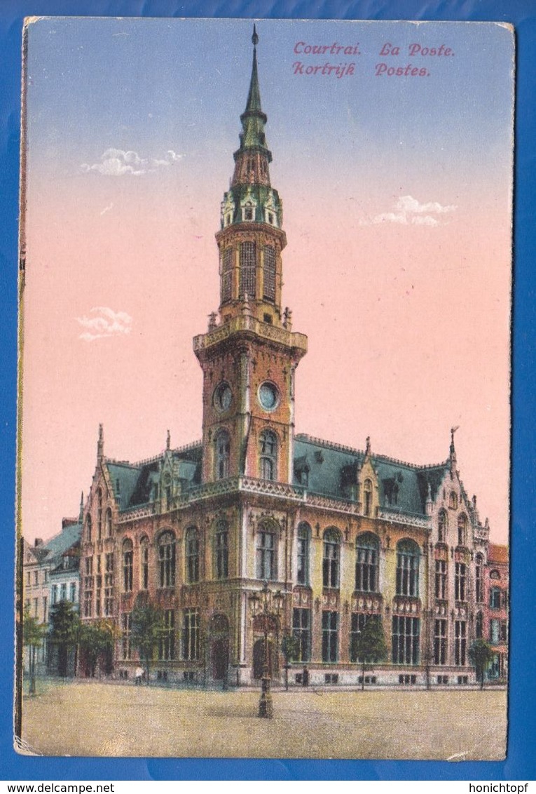 Belgien; Courtrai; Kortrijk; La Poste; 1917 Feldpost - Kortrijk