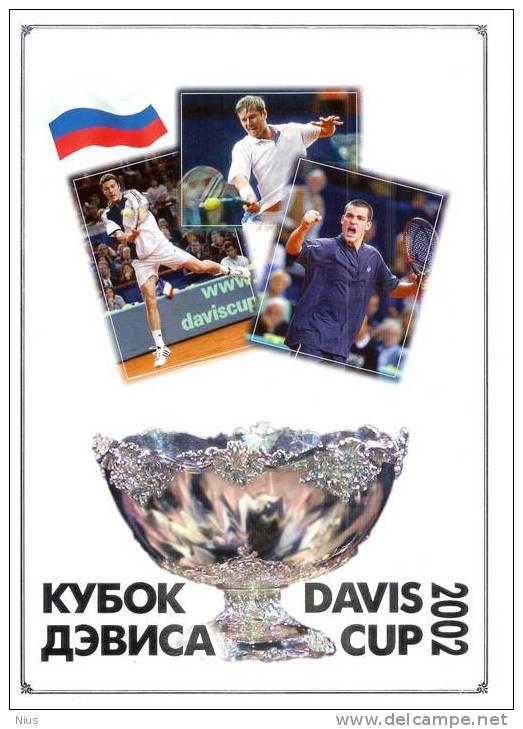 Russia 2002 Sport Tennis Davis Cup, Souvenir Sheet - Blocks & Kleinbögen