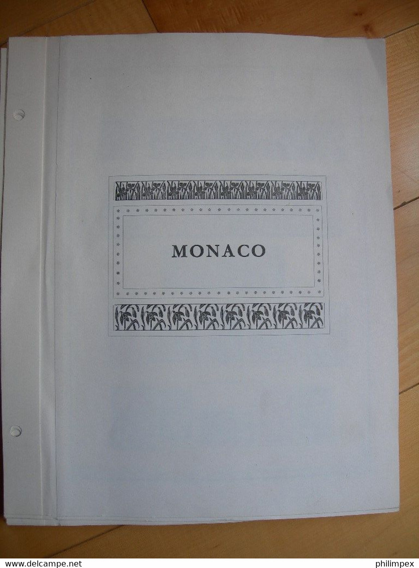 MONACO, COLLECTION ON ALBUM PAGES, USED / UNUSED, HIGH CATALOG VALUE! - Collections, Lots & Series