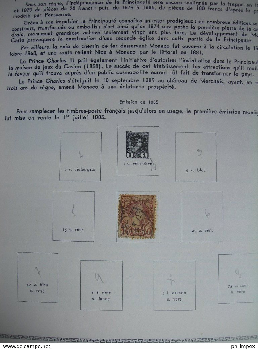 MONACO, GOOD COLLECTION ON THIAUDE PAGES, MOSTLY LH - Collections, Lots & Series