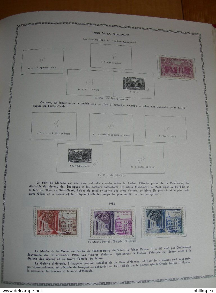 MONACO, GOOD COLLECTION ON THIAUDE PAGES, MOSTLY LH