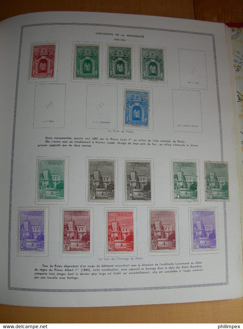 MONACO, GOOD COLLECTION ON THIAUDE PAGES, MOSTLY LH