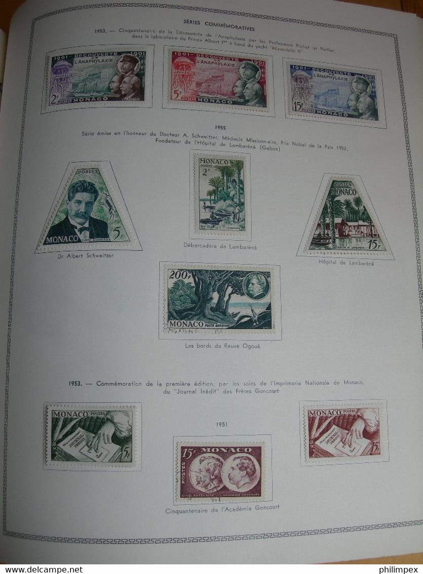 MONACO, GOOD COLLECTION ON THIAUDE PAGES, MOSTLY LH