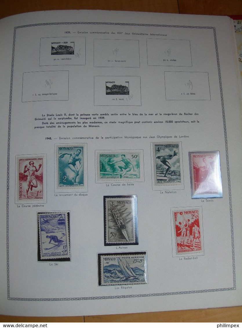 MONACO, GOOD COLLECTION ON THIAUDE PAGES, MOSTLY LH