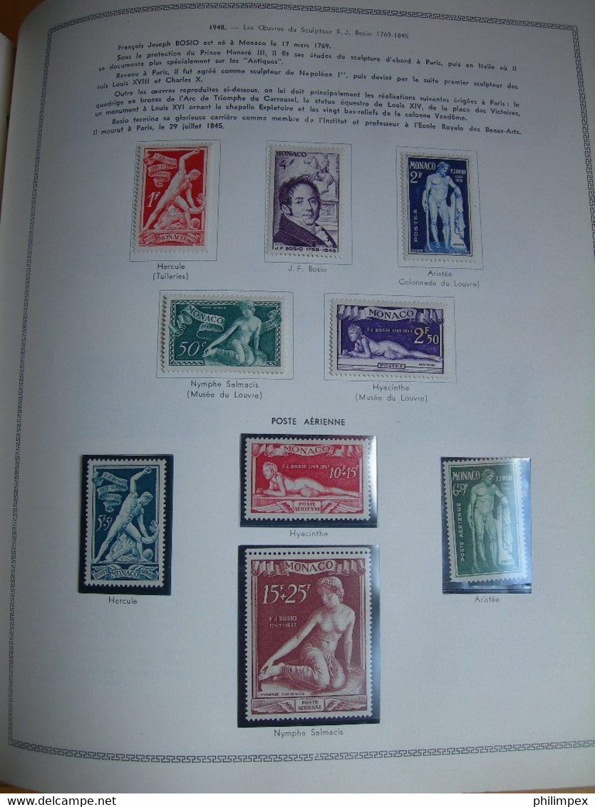 MONACO, GOOD COLLECTION ON THIAUDE PAGES, MOSTLY LH