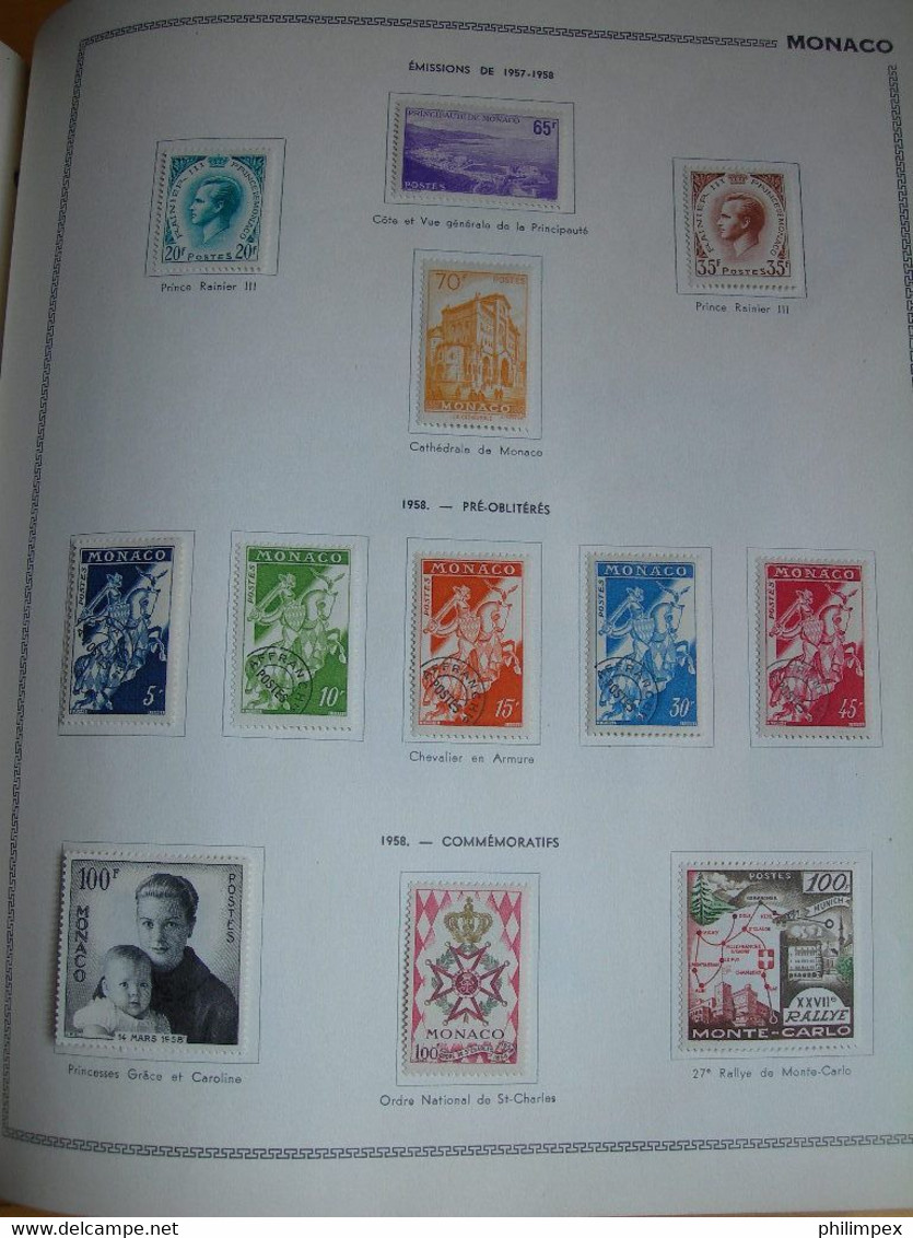 MONACO, GOOD COLLECTION ON THIAUDE PAGES, MOSTLY LH