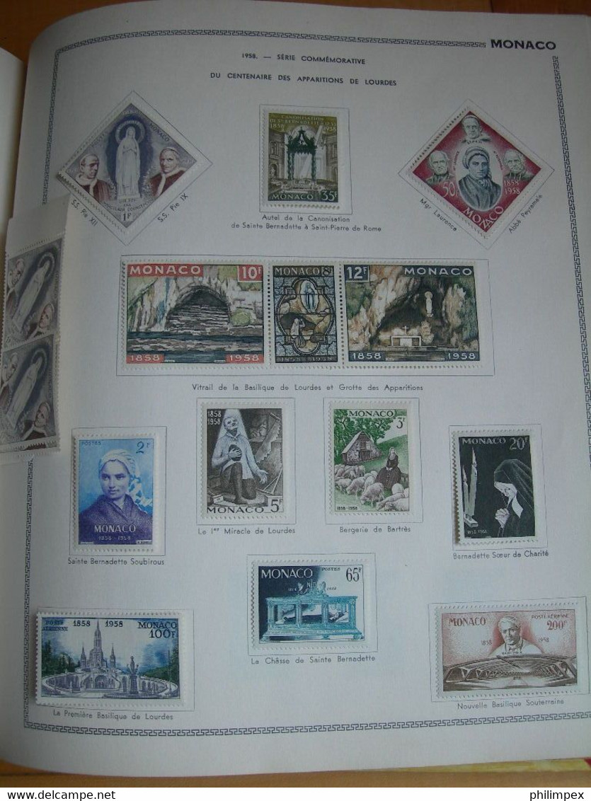 MONACO, GOOD COLLECTION ON THIAUDE PAGES, MOSTLY LH