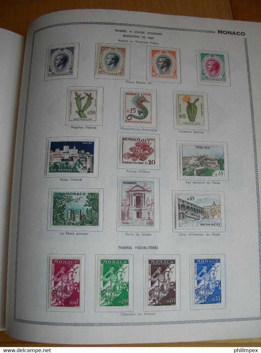 MONACO, GOOD COLLECTION ON THIAUDE PAGES, MOSTLY LH