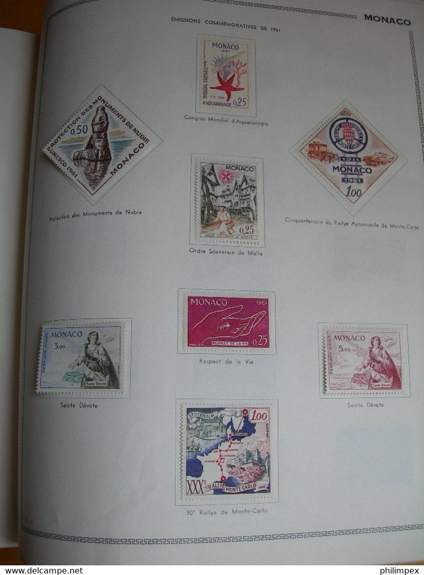 MONACO, GOOD COLLECTION ON THIAUDE PAGES, MOSTLY LH