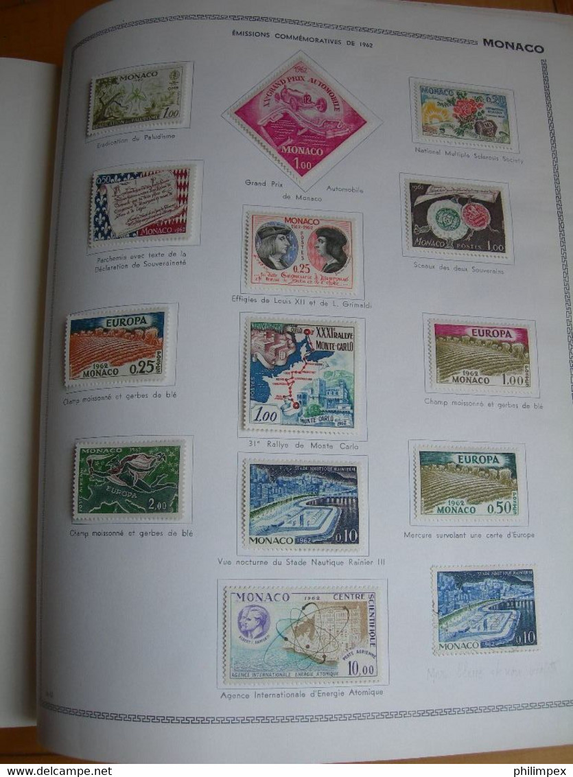 MONACO, GOOD COLLECTION ON THIAUDE PAGES, MOSTLY LH