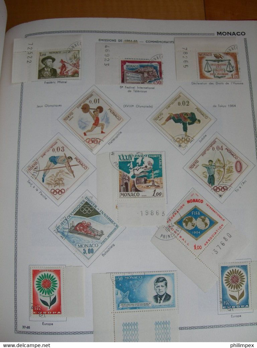 MONACO, GOOD COLLECTION ON THIAUDE PAGES, MOSTLY LH