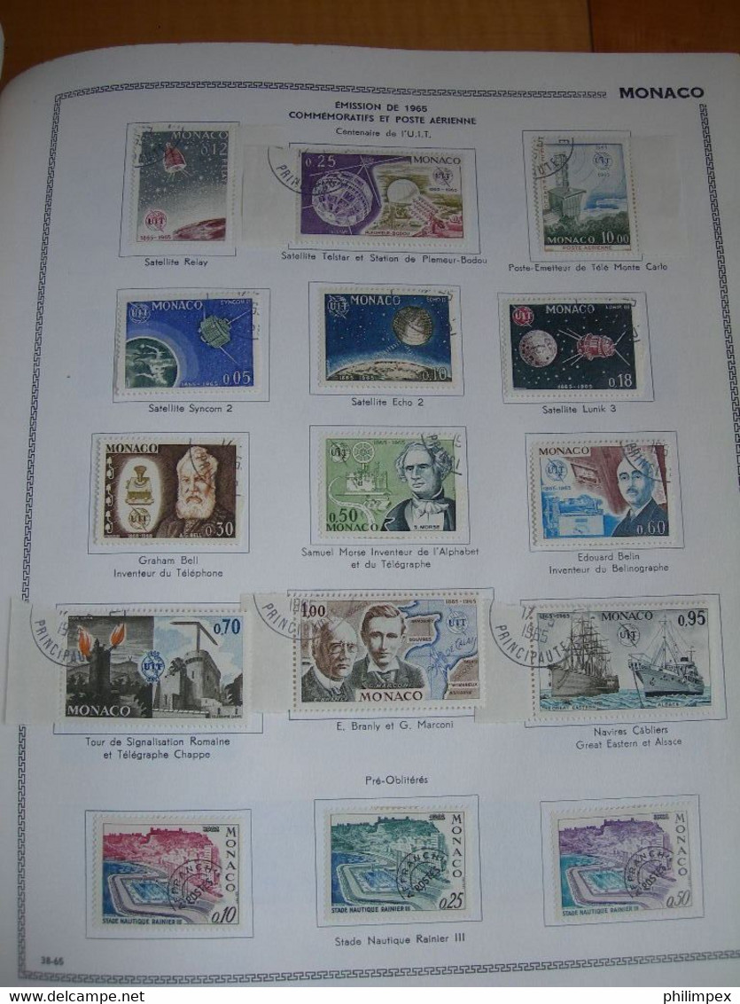 MONACO, GOOD COLLECTION ON THIAUDE PAGES, MOSTLY LH