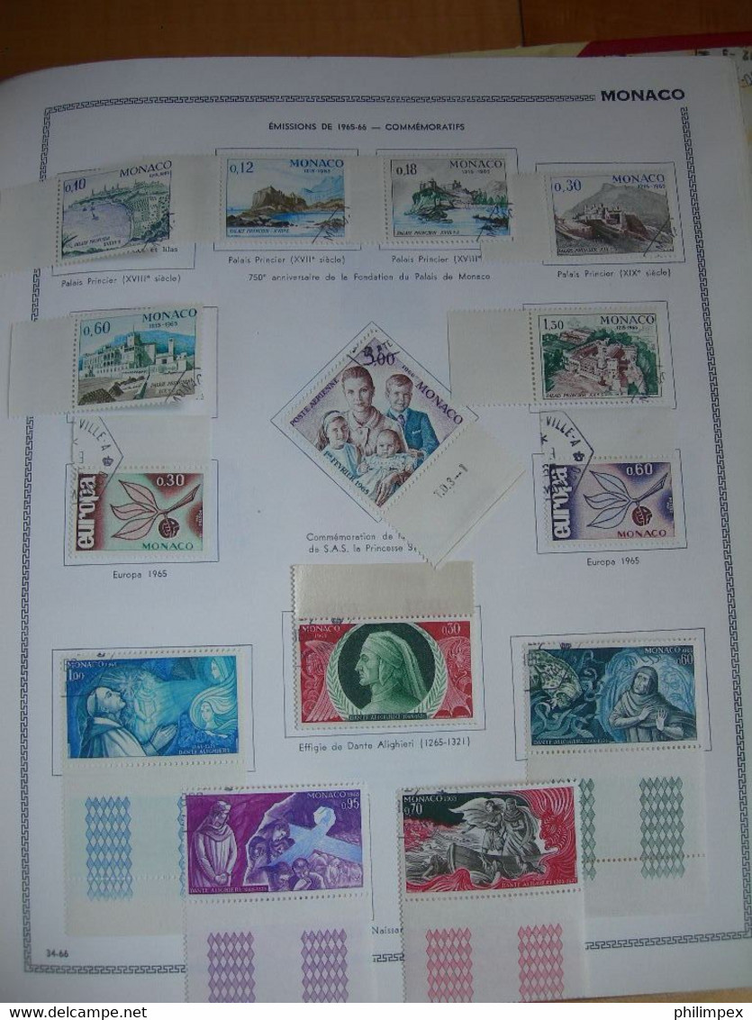 MONACO, GOOD COLLECTION ON THIAUDE PAGES, MOSTLY LH