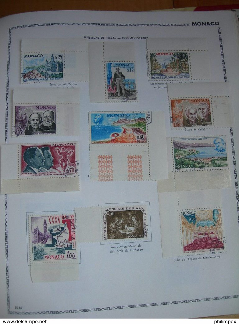 MONACO, GOOD COLLECTION ON THIAUDE PAGES, MOSTLY LH