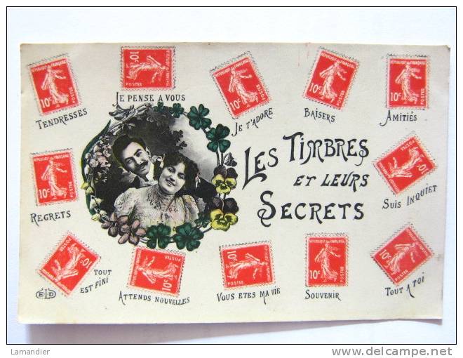 CPA - Les TIMBRES Et Leurs Secrets - - Other & Unclassified