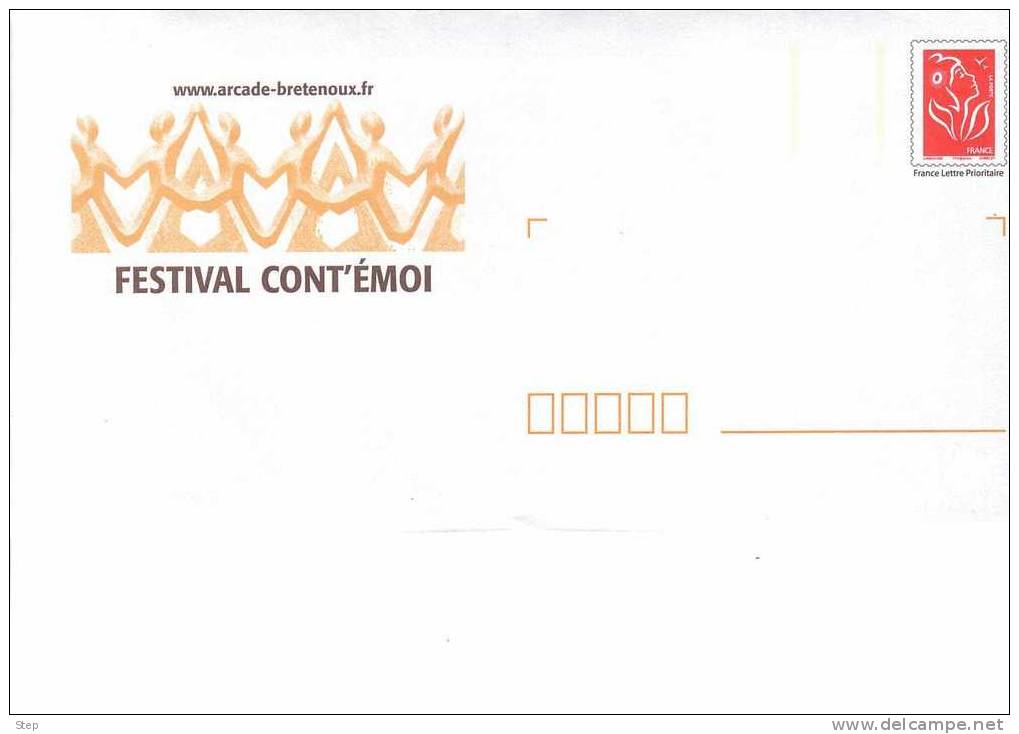 PAP BRETENOUX (LOT) : Festival CONT'EMOI  Timbre "LAMOUCHE" - PAP: Ristampa/Lamouche