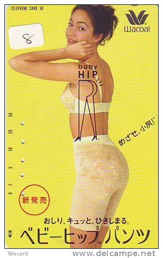 Telecarte Japan  * WACOAL * (8)  Sous Vetement Féminin Sexy Lady Bathclothes Mode - Mode