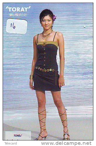 Telecarte Japan  * TORAY  (16) TOREX TRINTEE * Sous Vetement Féminin Sexy FEMME Lady Bathclothes Mode - Mode