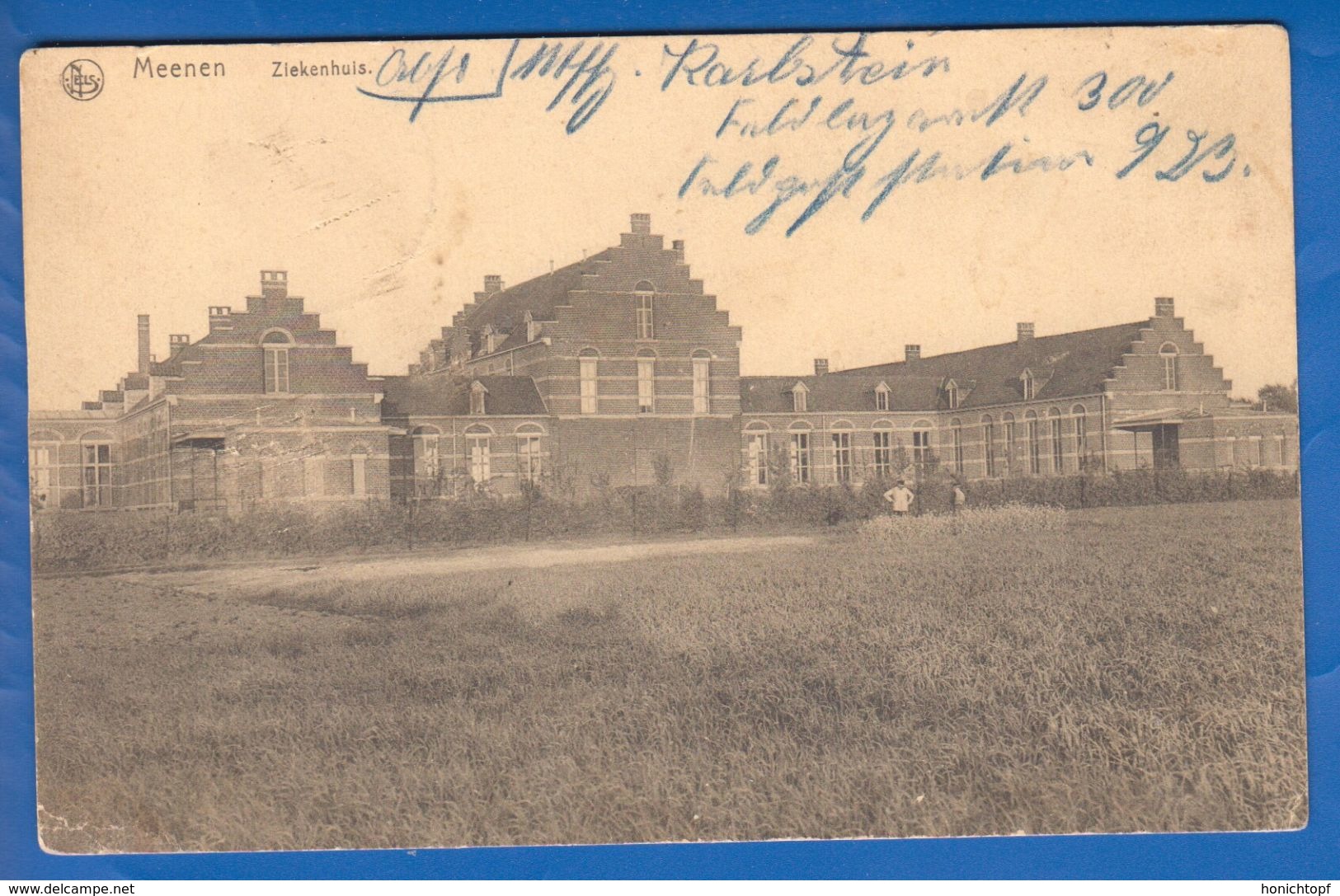 Belgien; Menen; Meenen; Menin; Ziekenhuis; Feldpost 1917 - Menen