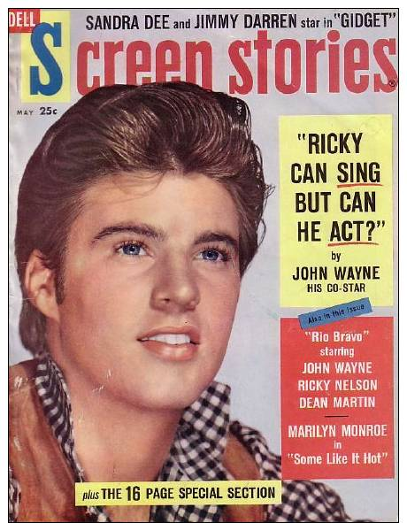 Ricky Nelson/marilyn Monroe - Screen Stories Mai 1959 - Divertissement