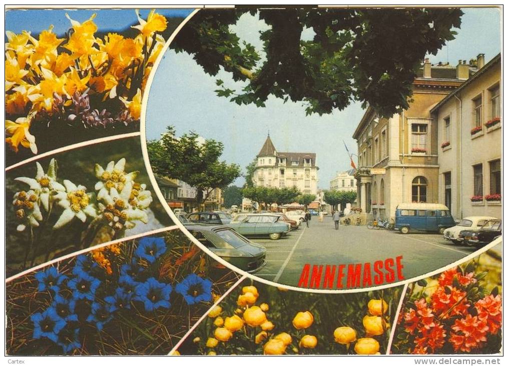 2 Cpm ANNEMASSE : Le Parc & Multivues 1976 Et 1974 - Annemasse