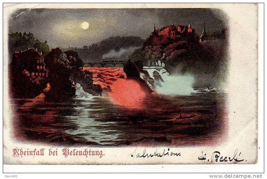 SUISSE SCHAFFHOUSE Rheinfall Bei ......... Cpa Couleur - Schaffhouse