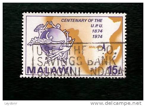 Malawi - UPU Emblem, Map Of Africa - Scott # 223 - Malawi (1964-...)