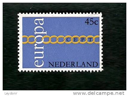 Netherlands - Europa Issue - Scott # 489 - 1971