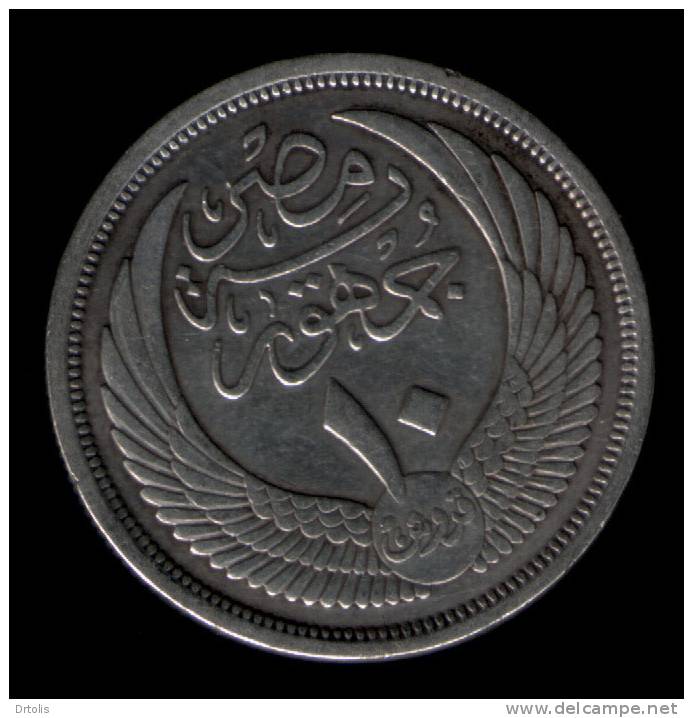 EGYPT / SILVER COIN / 10 PT. / 1957 / 2 SCANS . - Egipto