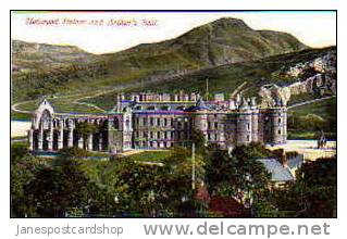 PCd  HOLYROOD PALACE & ARTHUR'S SEAT--North Brit Railway Series  EDINBURGH--Scotland - Midlothian/ Edinburgh