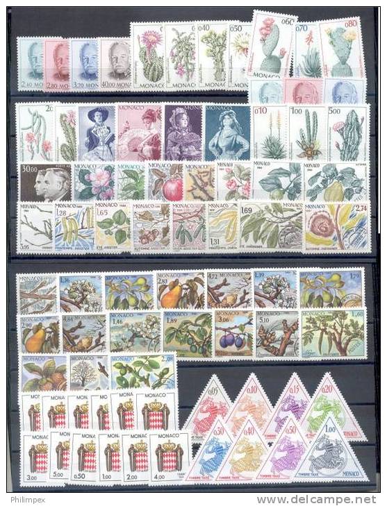 MONACO, VERY NICE GROUP, NEVER HINGED MODERN STAMPS WITH BOOKLETS **! - Collections, Lots & Séries