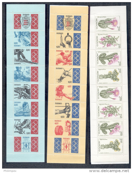 MONACO, VERY NICE GROUP, NEVER HINGED MODERN STAMPS WITH BOOKLETS **! - Verzamelingen & Reeksen