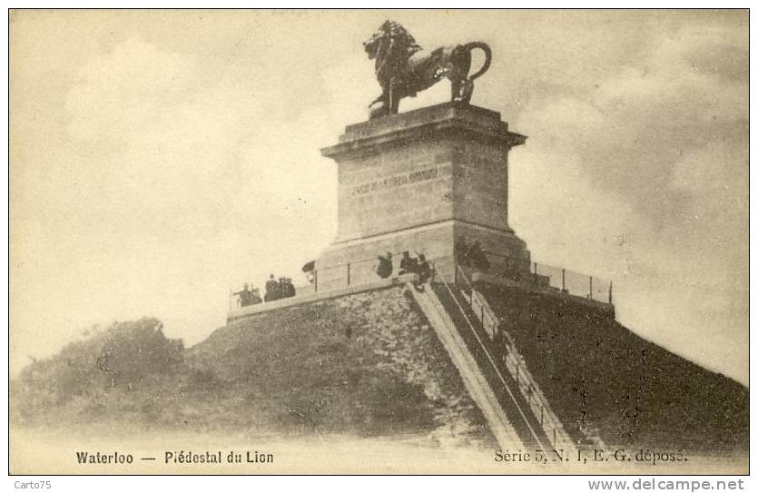 BELGIQUE - WATERLOO - Piédestal Du Lion - Waterloo