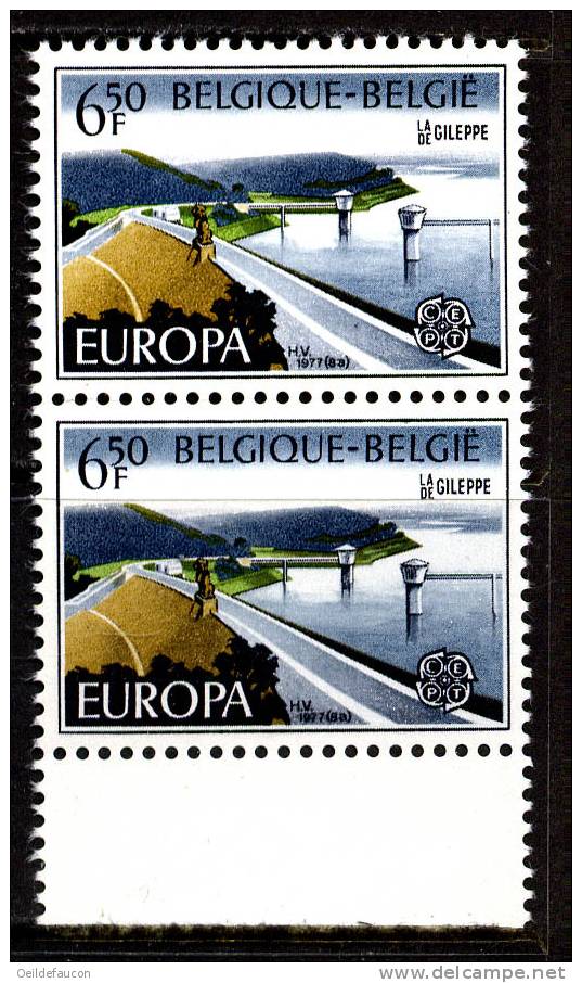 BELGIQUE - COB - Paire Du 1853**  Bdf - Cote 2 € - 1977