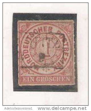 10115) Norddeutscher Postbezirk (Confederazione Germ. Del Nord)1868  Francobollo  N.4  Usato I° Scelta - Used