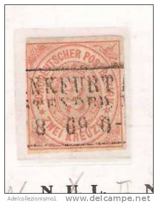 10120) Norddeutscher Postbezirk (Confederazione Germ. Del Nord)1868  Francobollo  N.8  Usato I° Scelta - Used