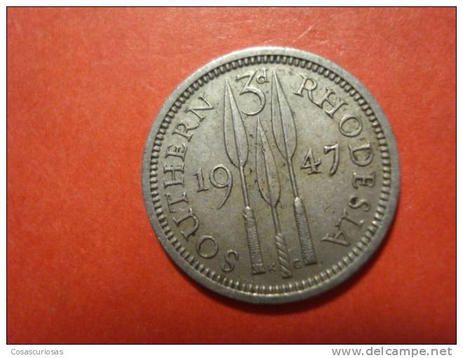 9928 SOUTHERN RHODESIA  3 D   AÑO / YEAR    1947     EBC -/ XF- - Rhodesien