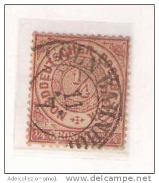 10123) Norddeutscher Postbezirk (Confederazione Germ. Del Nord)1868  Francobollo  N.12  Usato I° Scelta - Oblitérés