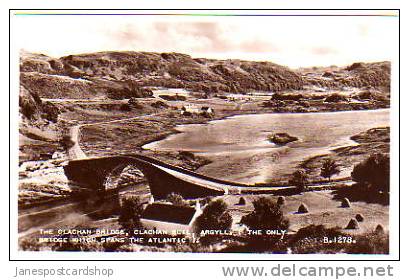 CLACHAN BRIDGE Clachan Seil--Real Photo PCd--Argyllshire -- Scotland - Argyllshire