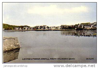 LOCHGILPHEAD From KILMORY QUAY -- PCd--Argyllshire -- Scotland - Argyllshire