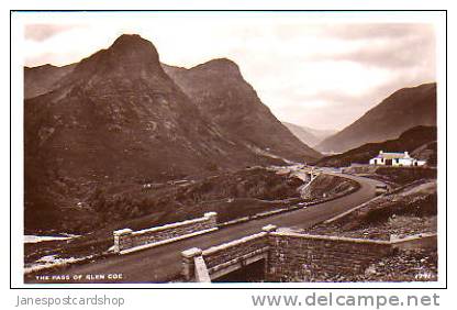 Pass Of GLEN COE  --REAL PHOTO  PCd--Argyllshire -- Scotland - Argyllshire